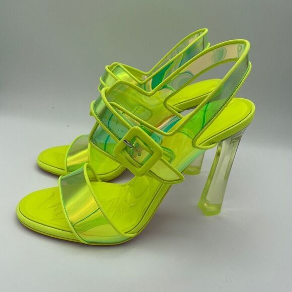 Christian Louboutin Shoes - Christian Louboutin Loubi Duniss 100 Fluo Yellow EU 38